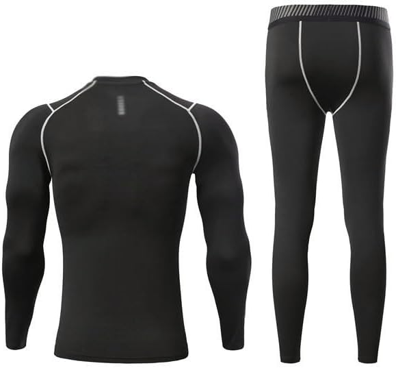 Men's Thermal Underwear Suit | Compression Base Layer Long Shirt & Leggings