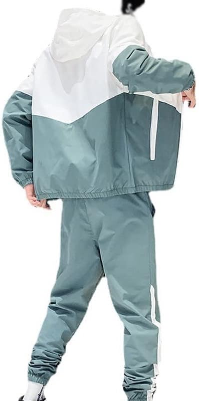 Patchwork Casual Men's 2-Piece Set | Korean Streetwear Fitness Outfit