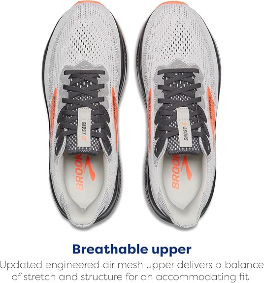 Brooks Ghost 17 Men's Running & Walking Shoe – DNA LOFT v3 Cushioning, Carbon Neutral