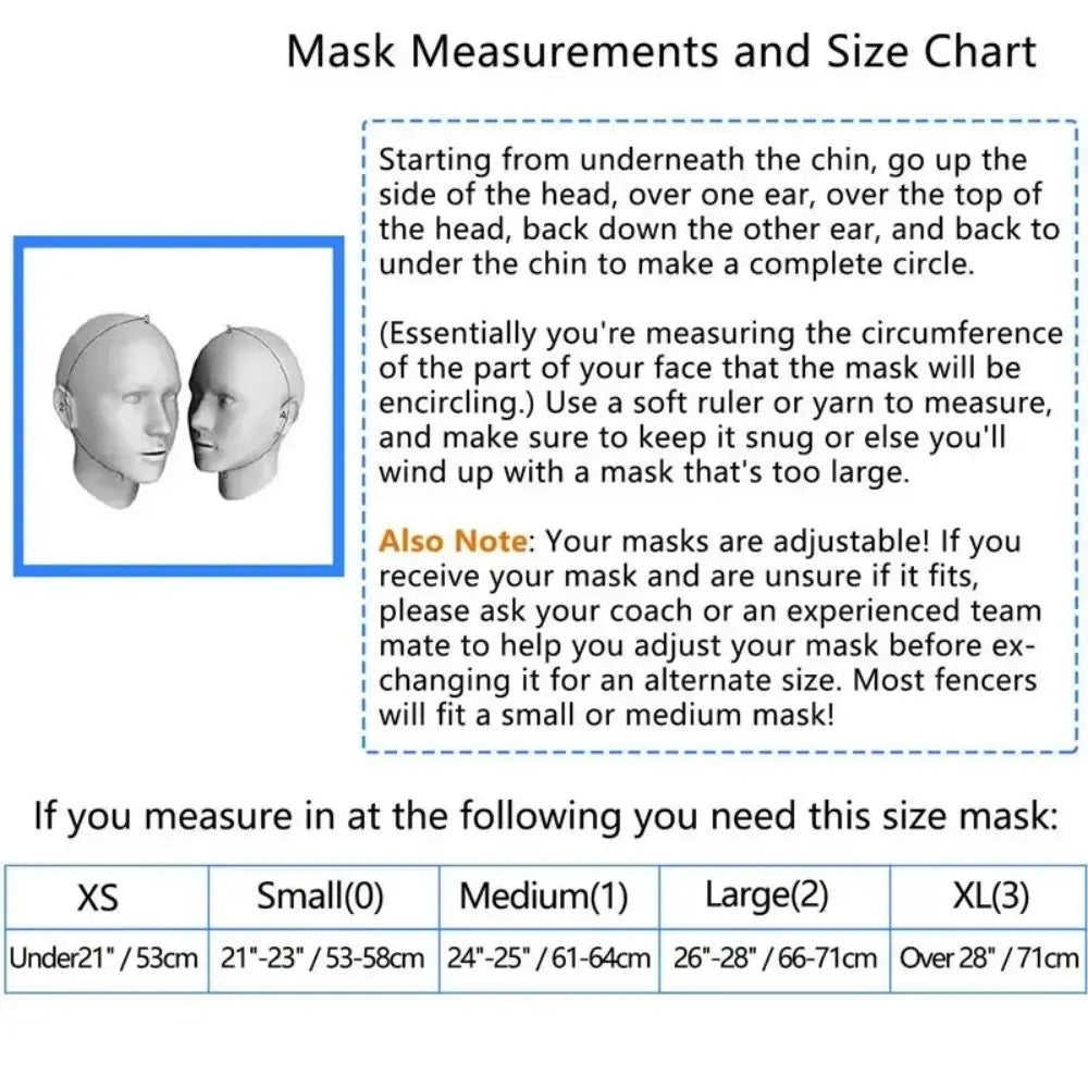 350NW Fencing Foil Mask Fencing Helmet with Detachable Inner Lining, Non-Competitive Training Only Fencing Protective Face Gear