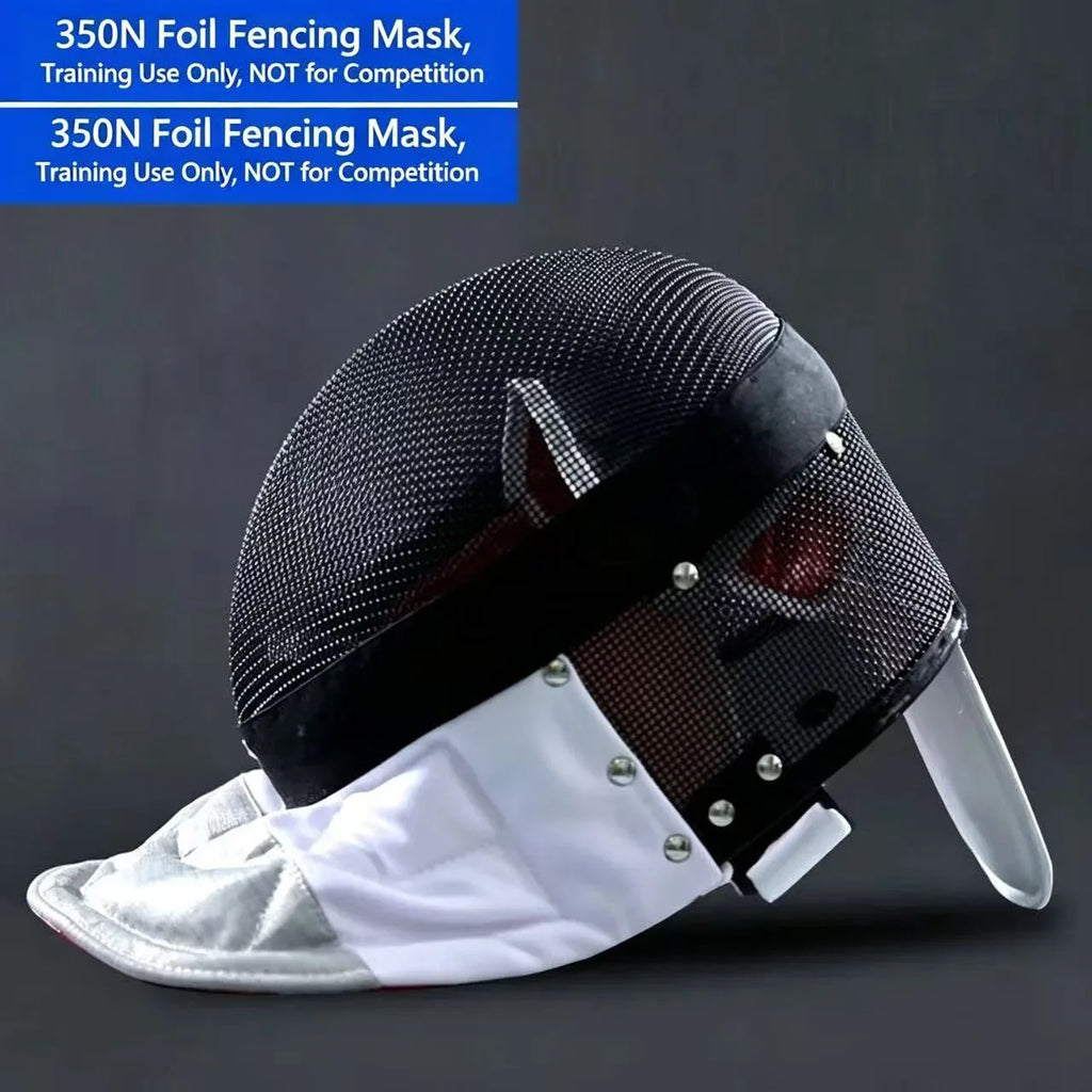 350NW Fencing Foil Mask Fencing Helmet with Detachable Inner Lining, Non-Competitive Training Only Fencing Protective Face Gear