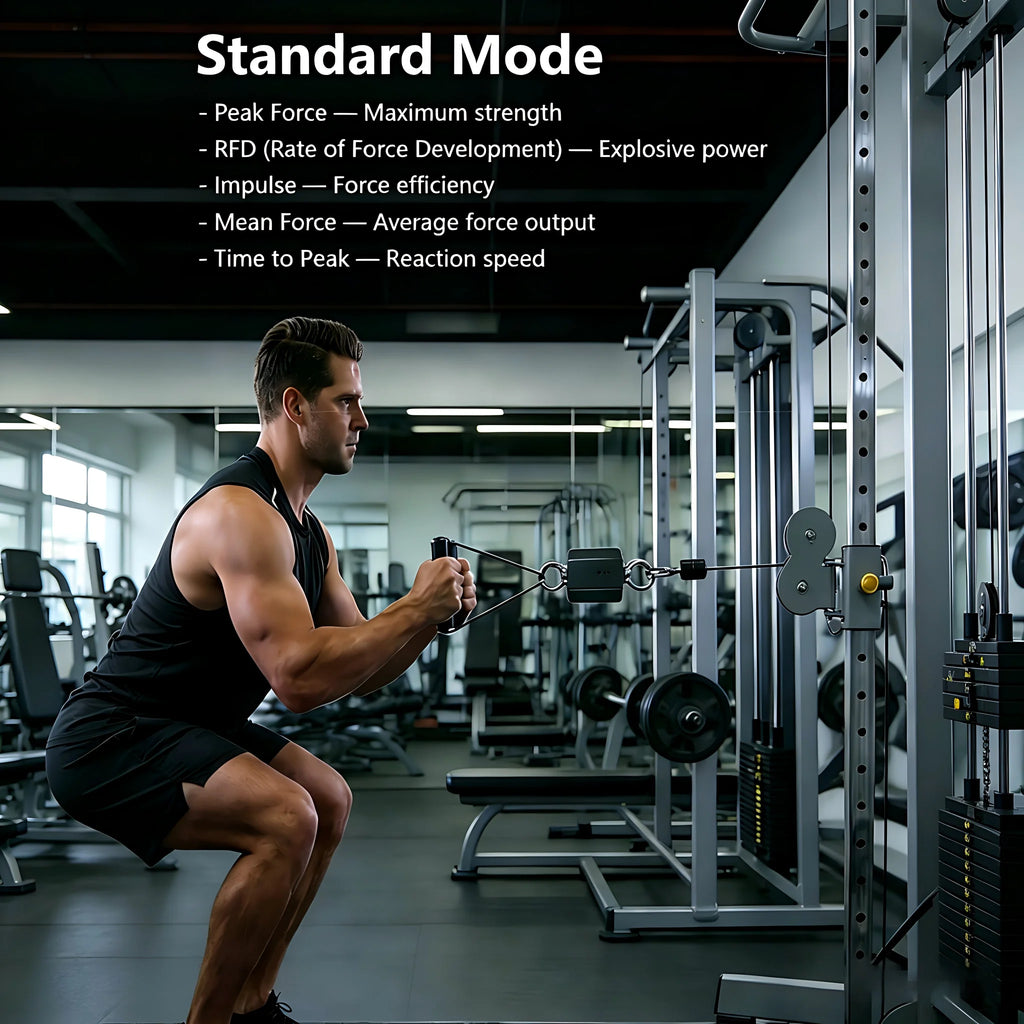 500kg High-Precision Isometric Strength Tester Dynameter Force Sensor Push Pull APP Control RFD Peak Force