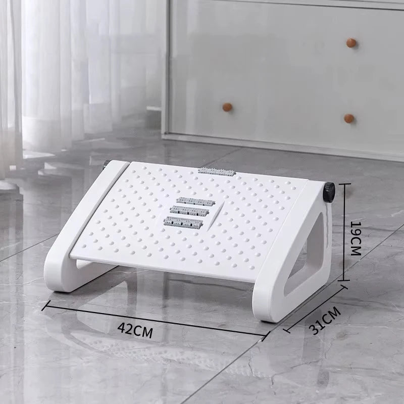 Ergonomic Under Desk Foot Rest, 3 Colors Portable Adjustable Stool, Comfort Leg Support for Work Study