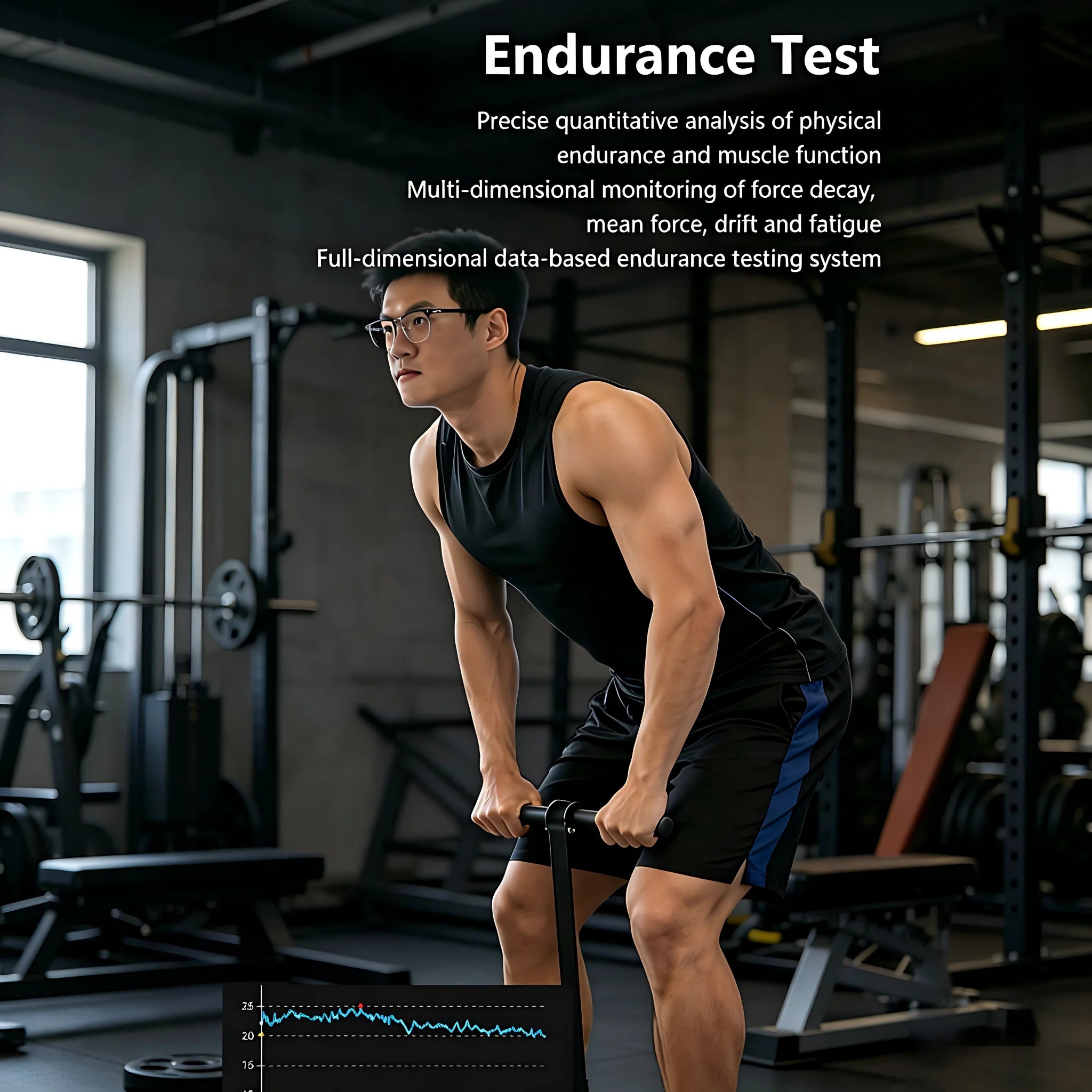 500kg High-Precision Isometric Strength Tester Dynameter Force Sensor Push Pull APP Control RFD Peak Force