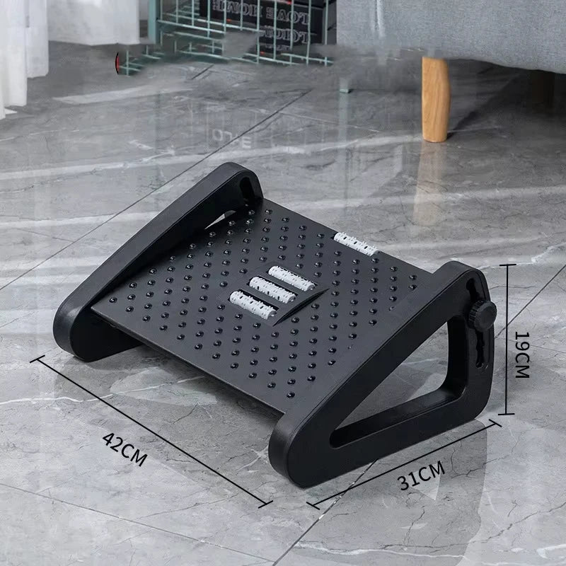 Ergonomic Under Desk Foot Rest, 3 Colors Portable Adjustable Stool, Comfort Leg Support for Work Study