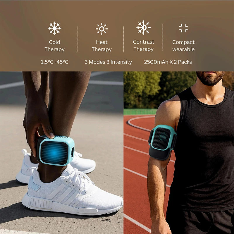 Professional 2 in 1 Hot & Cold Therapy Machine for Muscle Recovery Fast Relief Pain for Athletes Deep Tissue Massager Sport Use